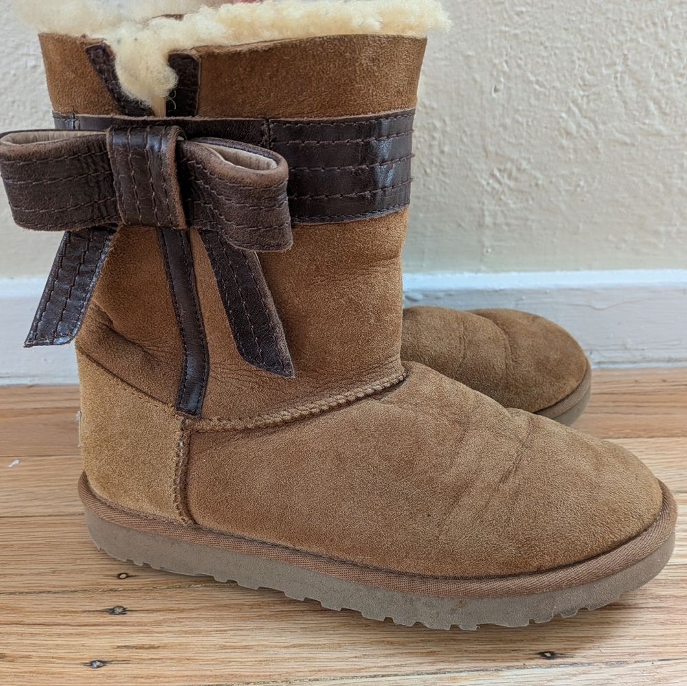 UGG Cream Shearling Lined Boots